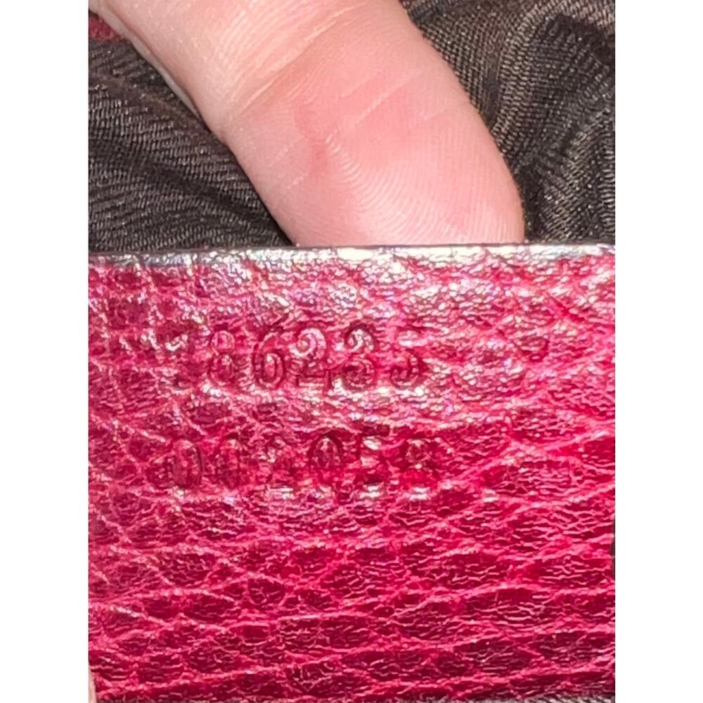 Gucci Aviatrix Monogram Medium Boston Bag - Bordeaux - Picture 13 of 15